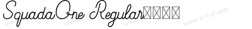 SquadaOne Regular字体转换